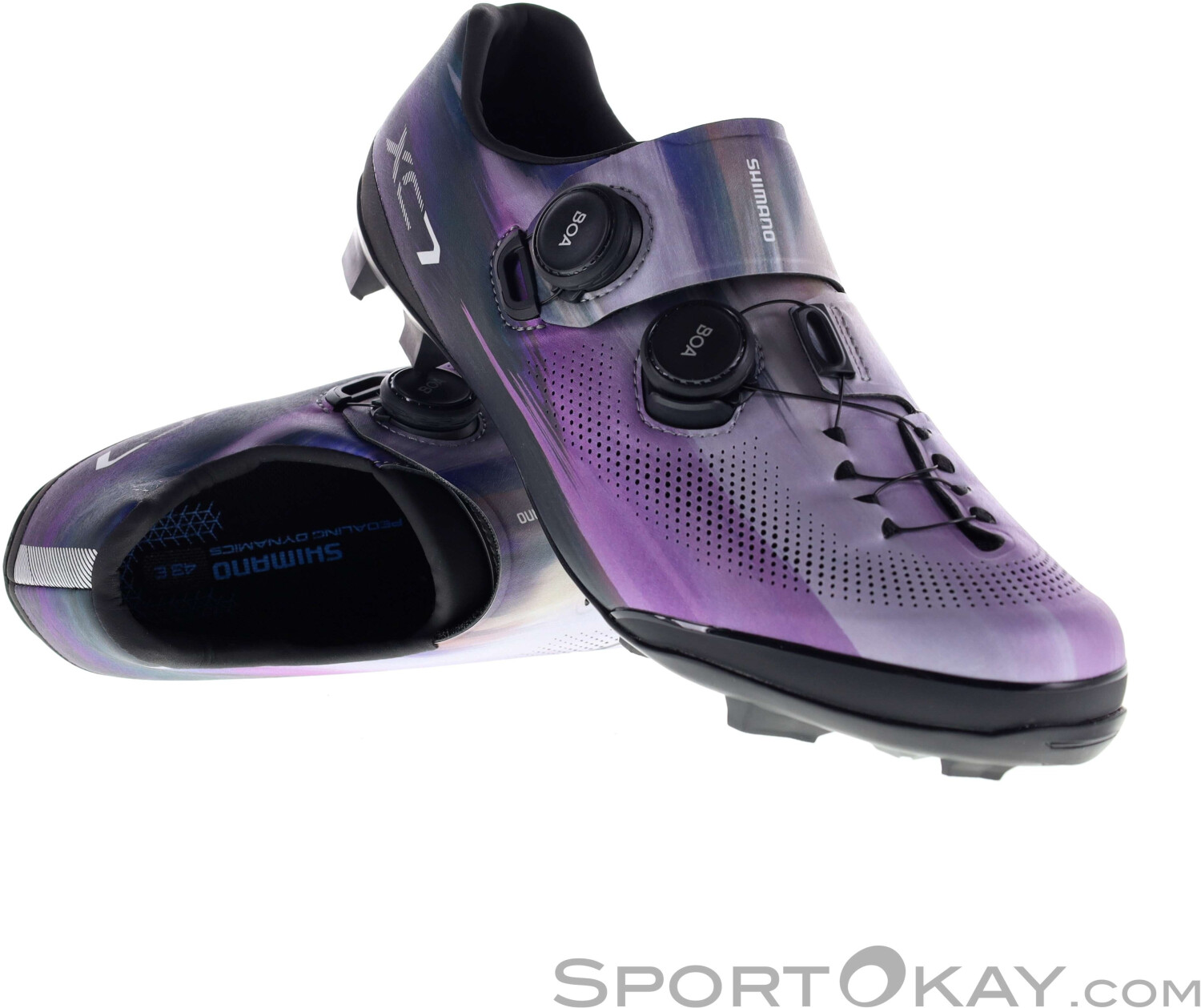 SHIMANO Fahrradschuhe XC703 Herren/Damen MTB SPD - Größe 45 Wide Butterfly