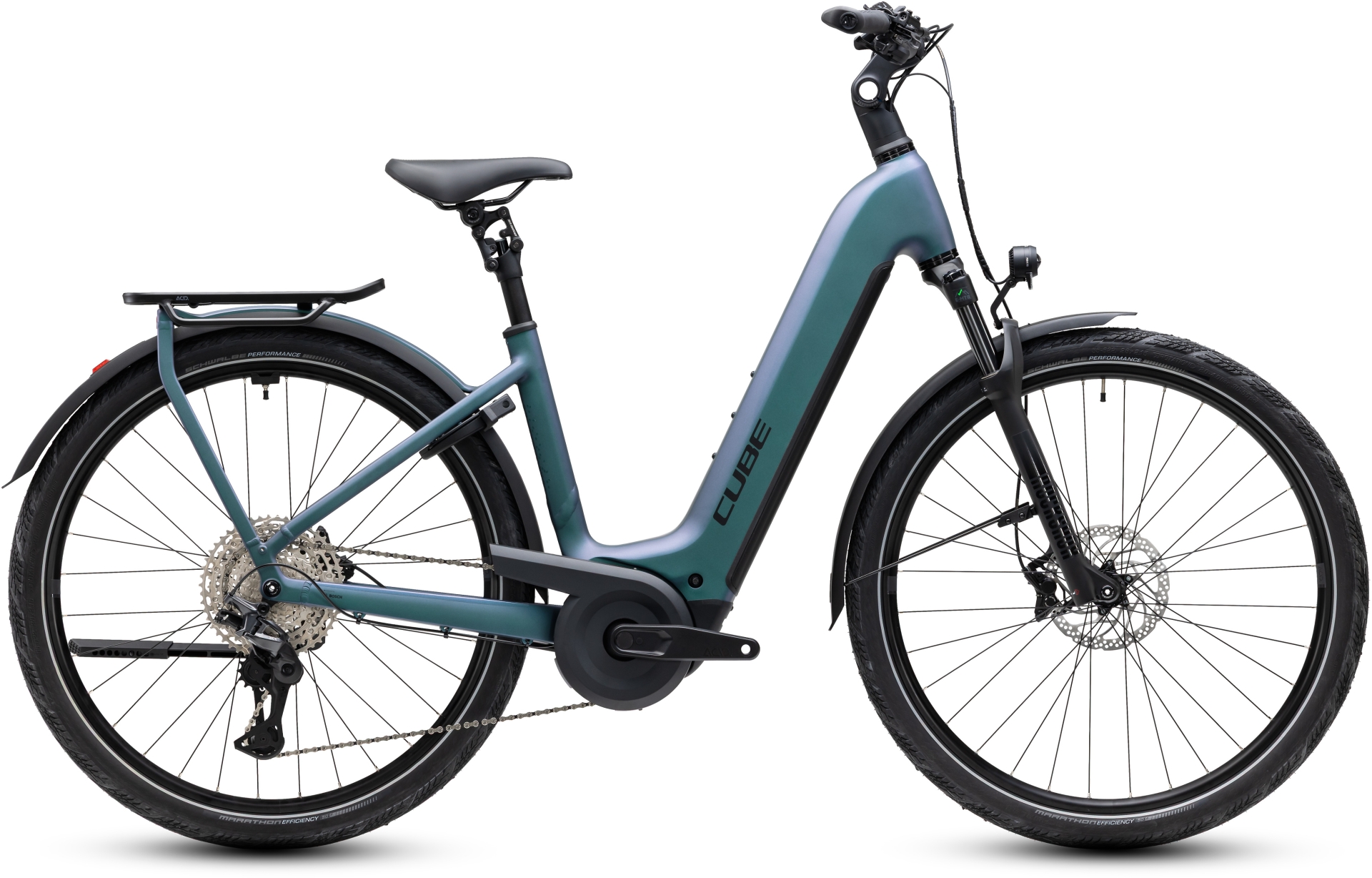 Cube Kathmandu Hybrid Pro 800 smaragdgrey´n´black - Easy Entry 54 cm