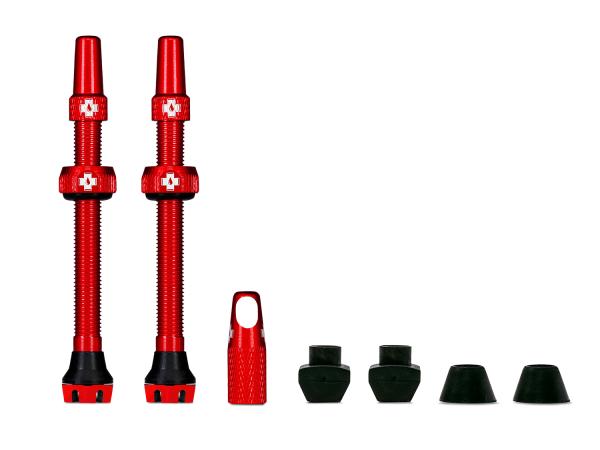 Muc Off Tubeless Valve Kit V2 Universal for MTB & - Road, red, 60