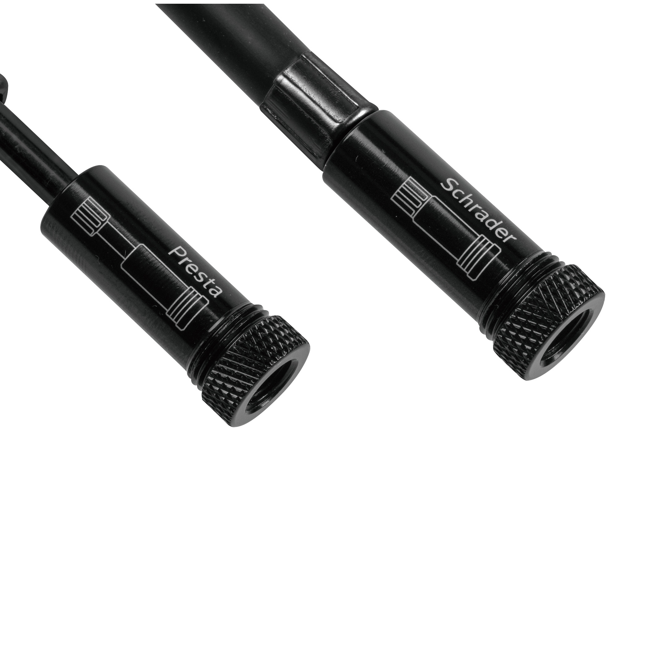 Topeak Hybridrocket HP Mini, Black  - - Leistung:11 bar / 160 psi;Volumen / Hub:17,5 cm³;Kopf:SmartHead(TM) ThreadLock mit