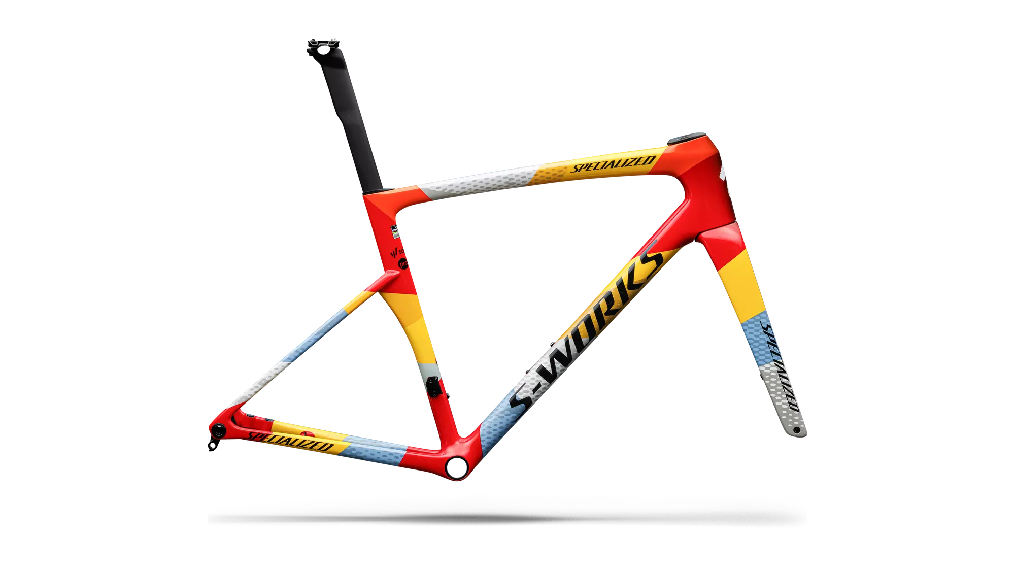 TARMAC SL9 SW FRMSET TEAM REPLICA SDWORX - VIVRED/YEL/DLMMET 56