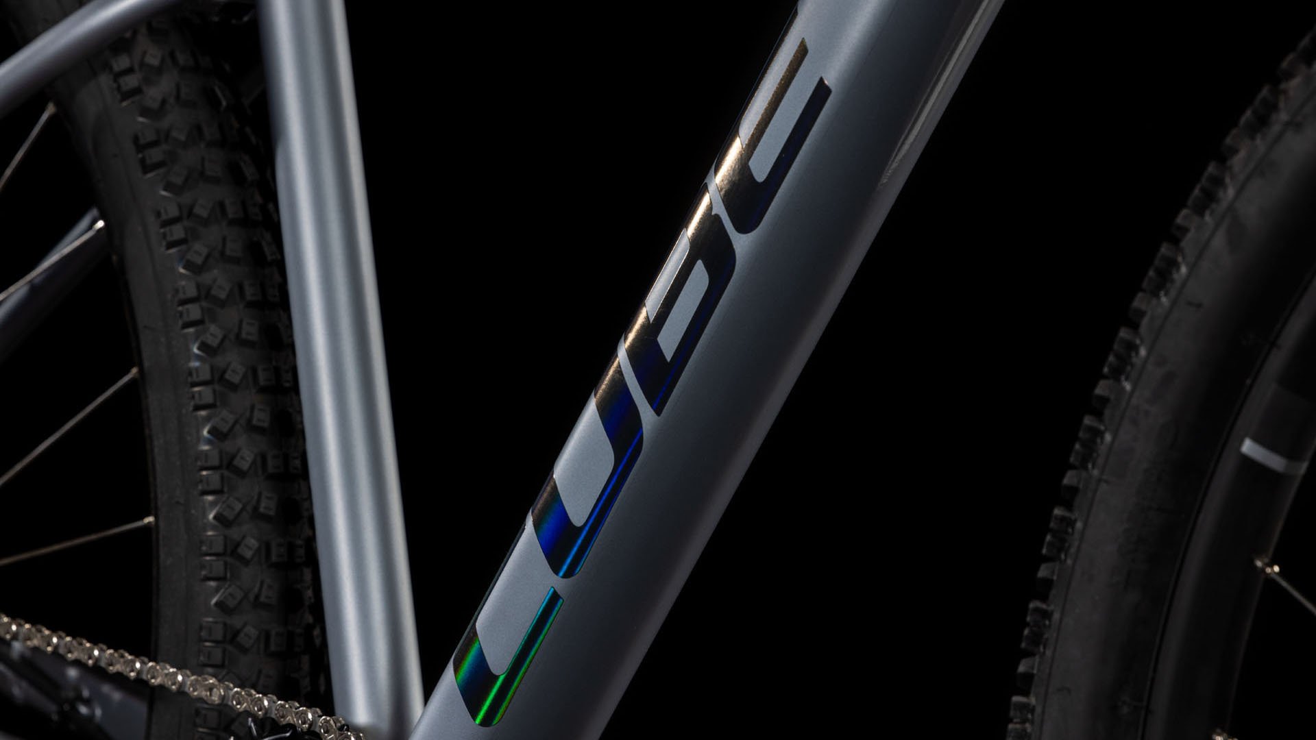 Cube Aim Race slategrey´n´rainbowblack XXL