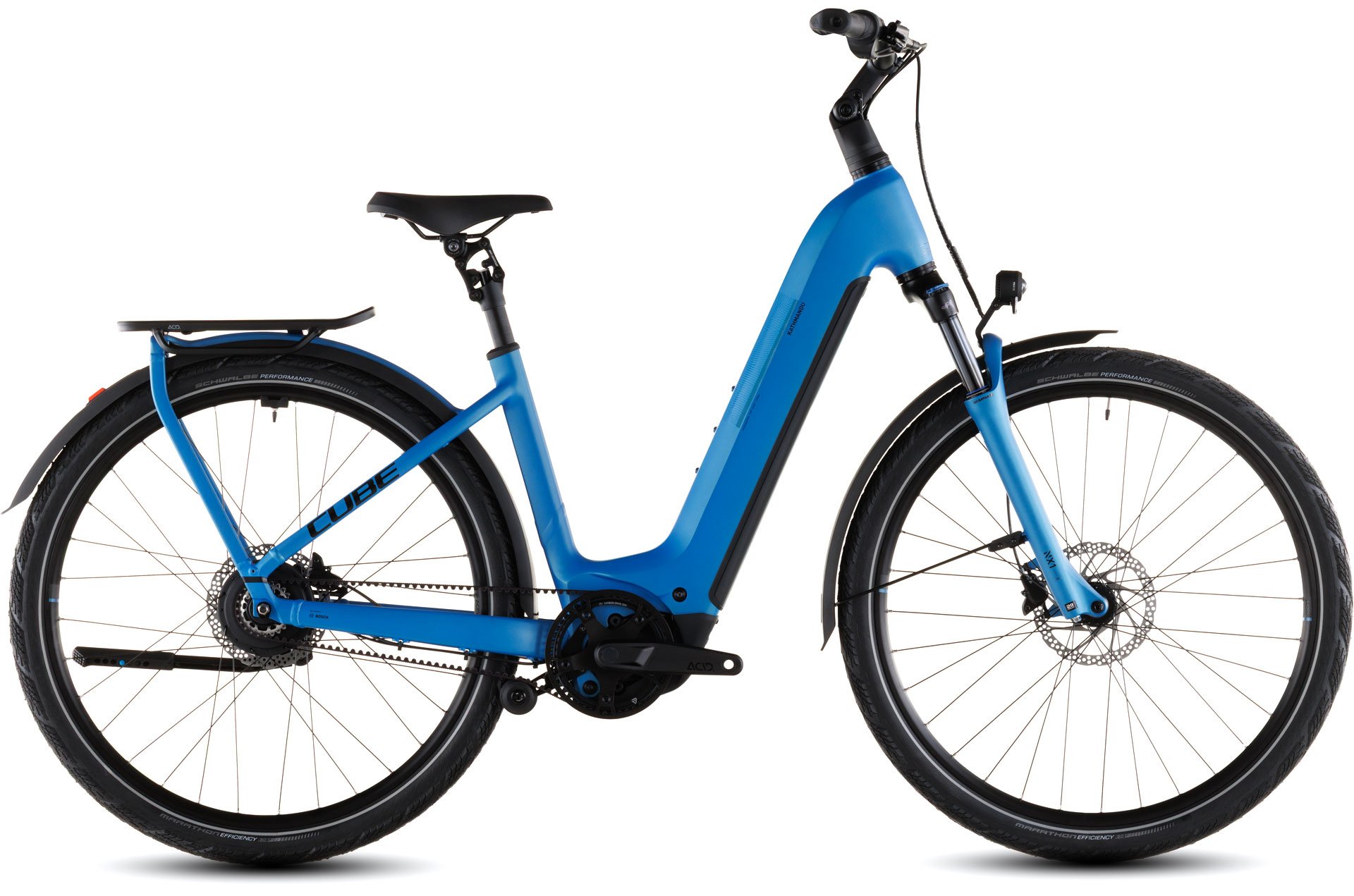 Cube Kathmandu Hybrid Comfort Pro 800 - azure´n´black Easy Entry 46 cm