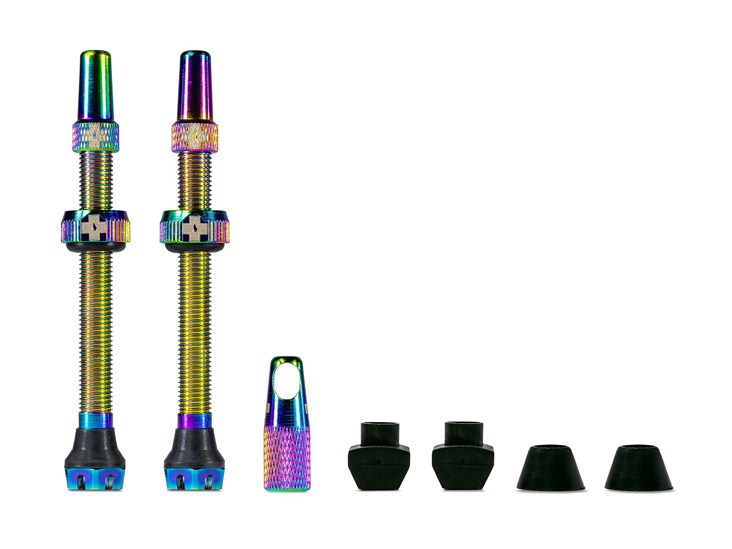 Muc Off Tubeless Valve Kit V2 Universal for MTB & - Road, Iridescent, 44