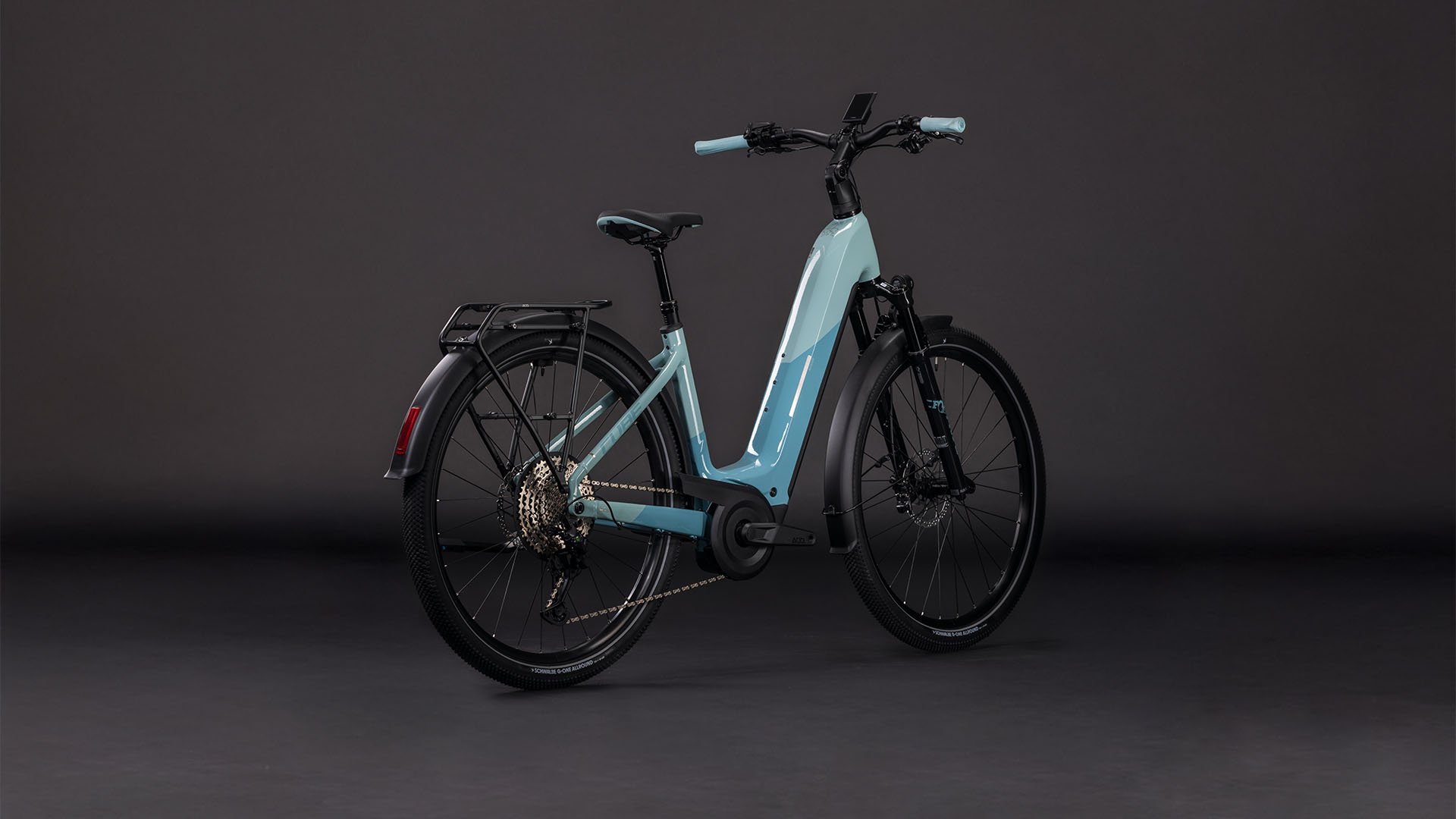 Cube Nuride Hybrid SLX 800 skylight´n´arubablue - Easy Entry 46 cm