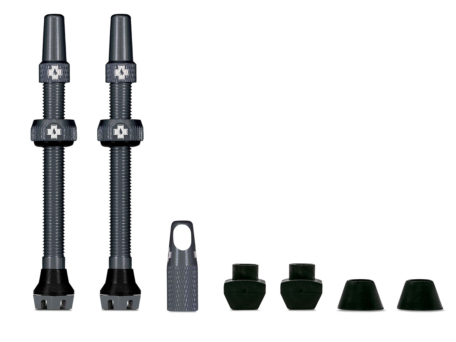 Muc Off Tubeless Valve Kit V2 Universal for MTB & - Road, grey, 60