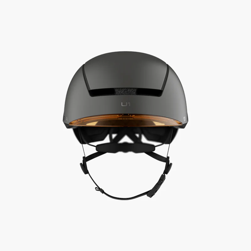 U1, Smart E-Bike Helmet with - Communication System, Dark Gray, M Size