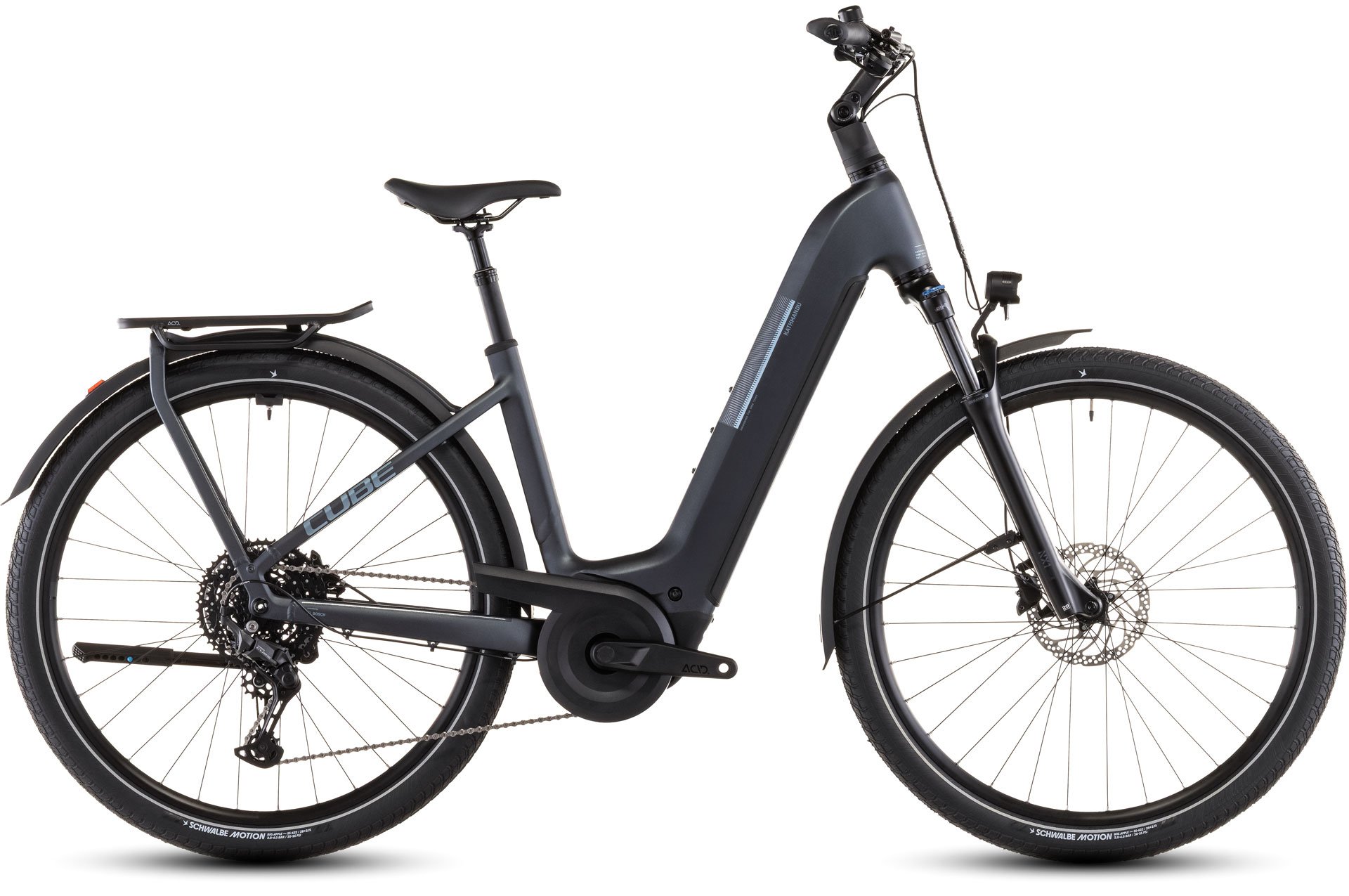 Cube Kathmandu Hybrid ONE 800 metallicgrey´n´grey - Easy Entry 54 cm