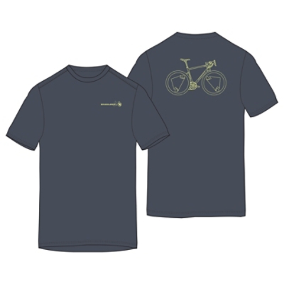 Pedal Power Graphic Tee CARBON GREY S