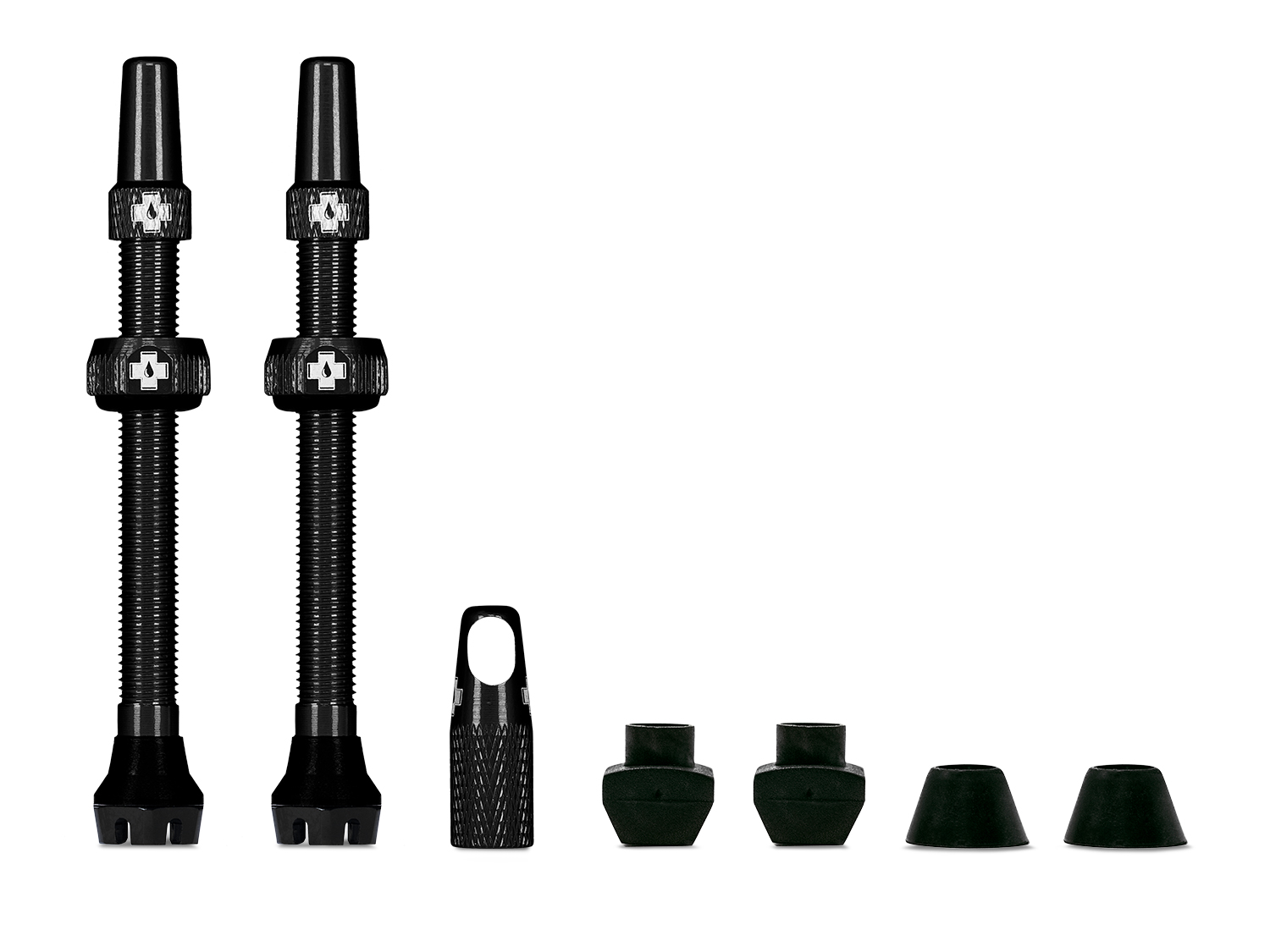 Muc Off Tubeless Valve Kit V2 Universal for MTB & - Road, black, 60