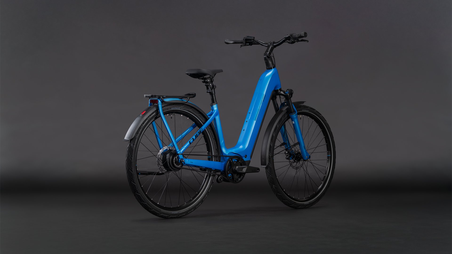 Cube Kathmandu Hybrid Comfort Pro 800 - azure´n´black Easy Entry 46 cm