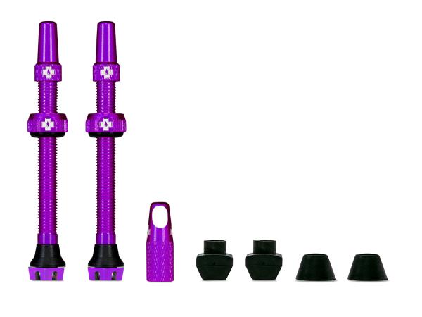 Muc Off Tubeless Valve Kit V2 Universal for MTB & - Road, purple, 44