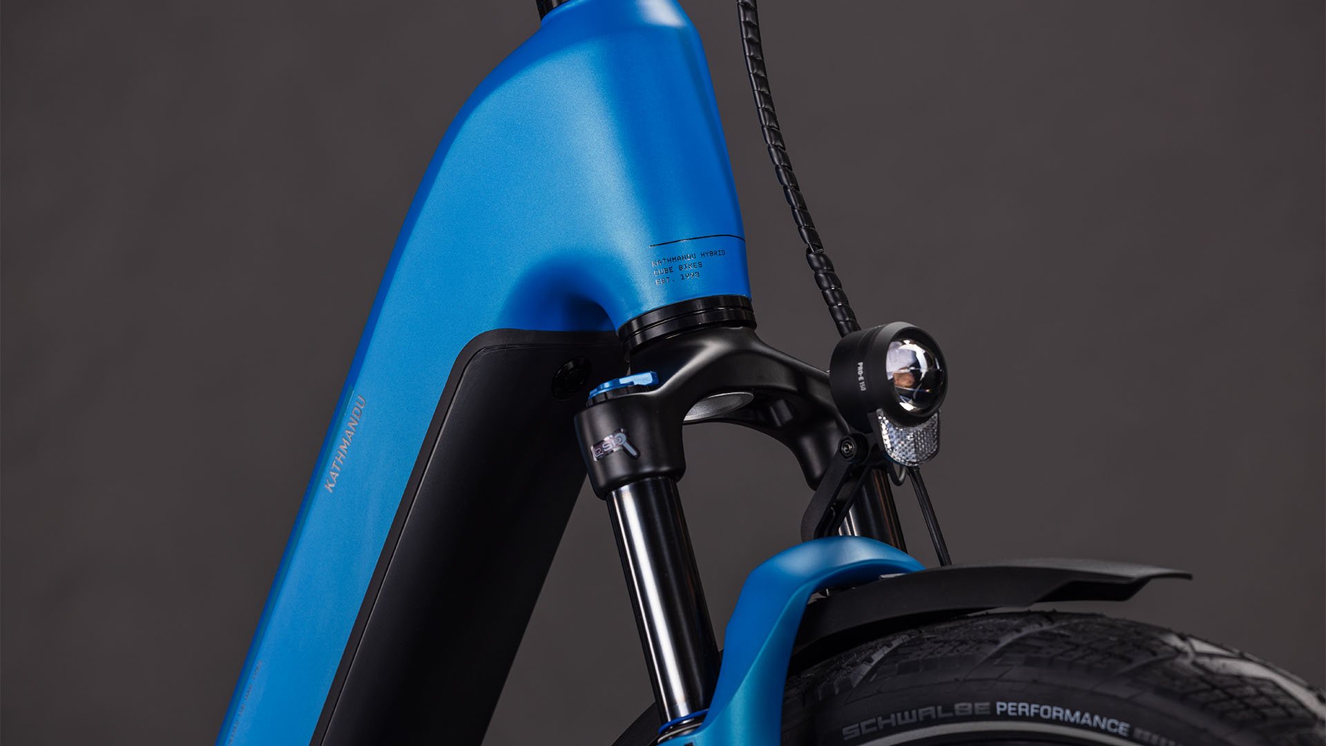 Cube Kathmandu Hybrid Comfort Pro 800 - azure´n´black Easy Entry 46 cm