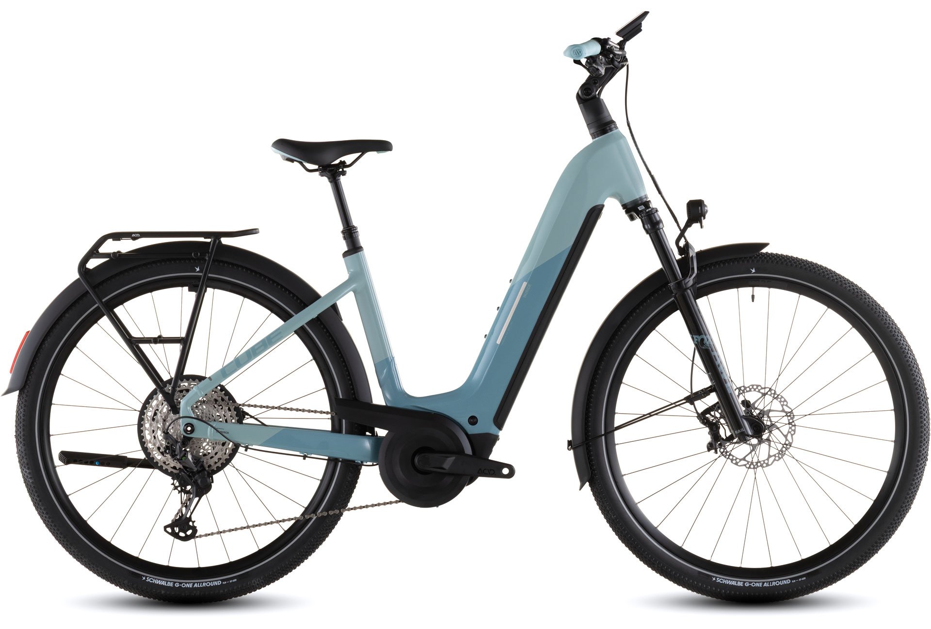 Cube Nuride Hybrid SLX 800 skylight´n´arubablue - Easy Entry 46 cm