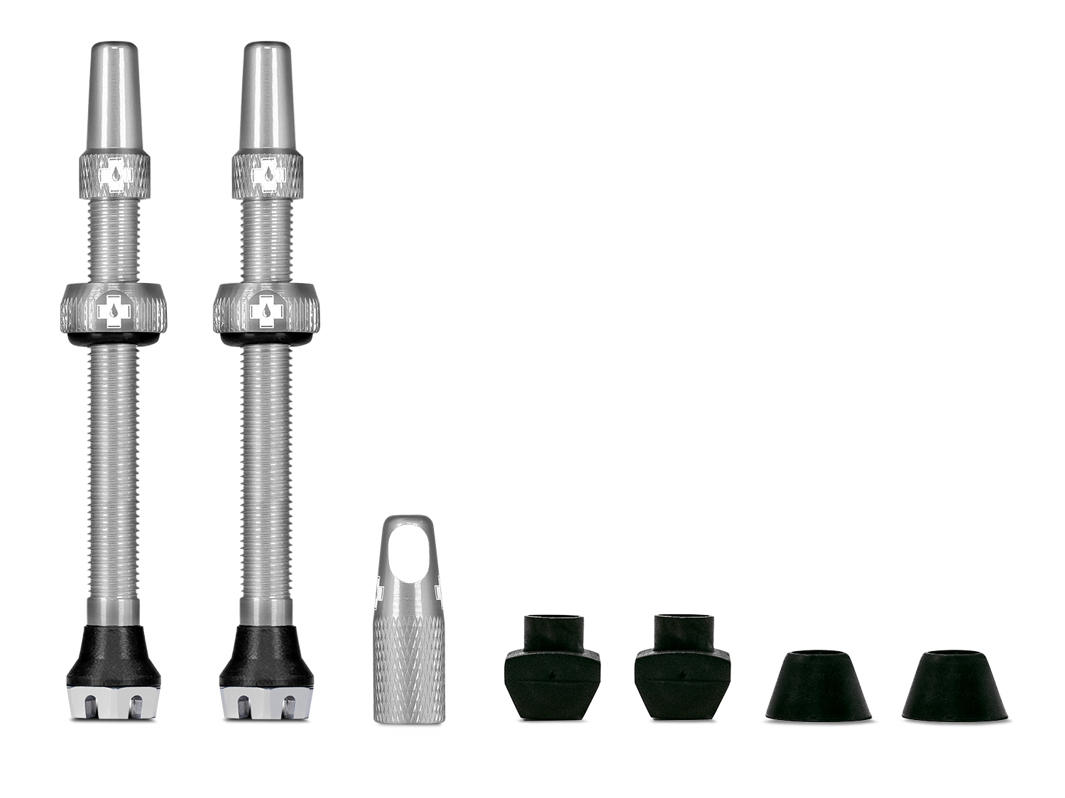 Muc Off Tubeless Valve Kit V2 Universal for MTB & - Road, silver, 44
