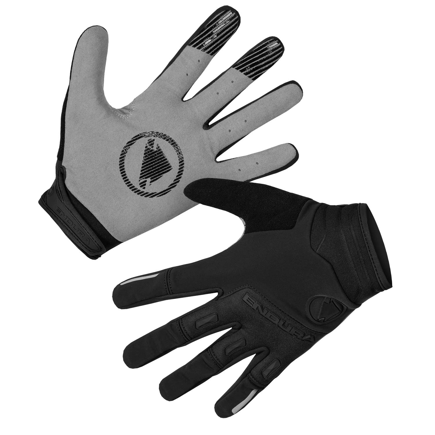 SingleTrack Winddichter Handschuh: Schwarz - XL