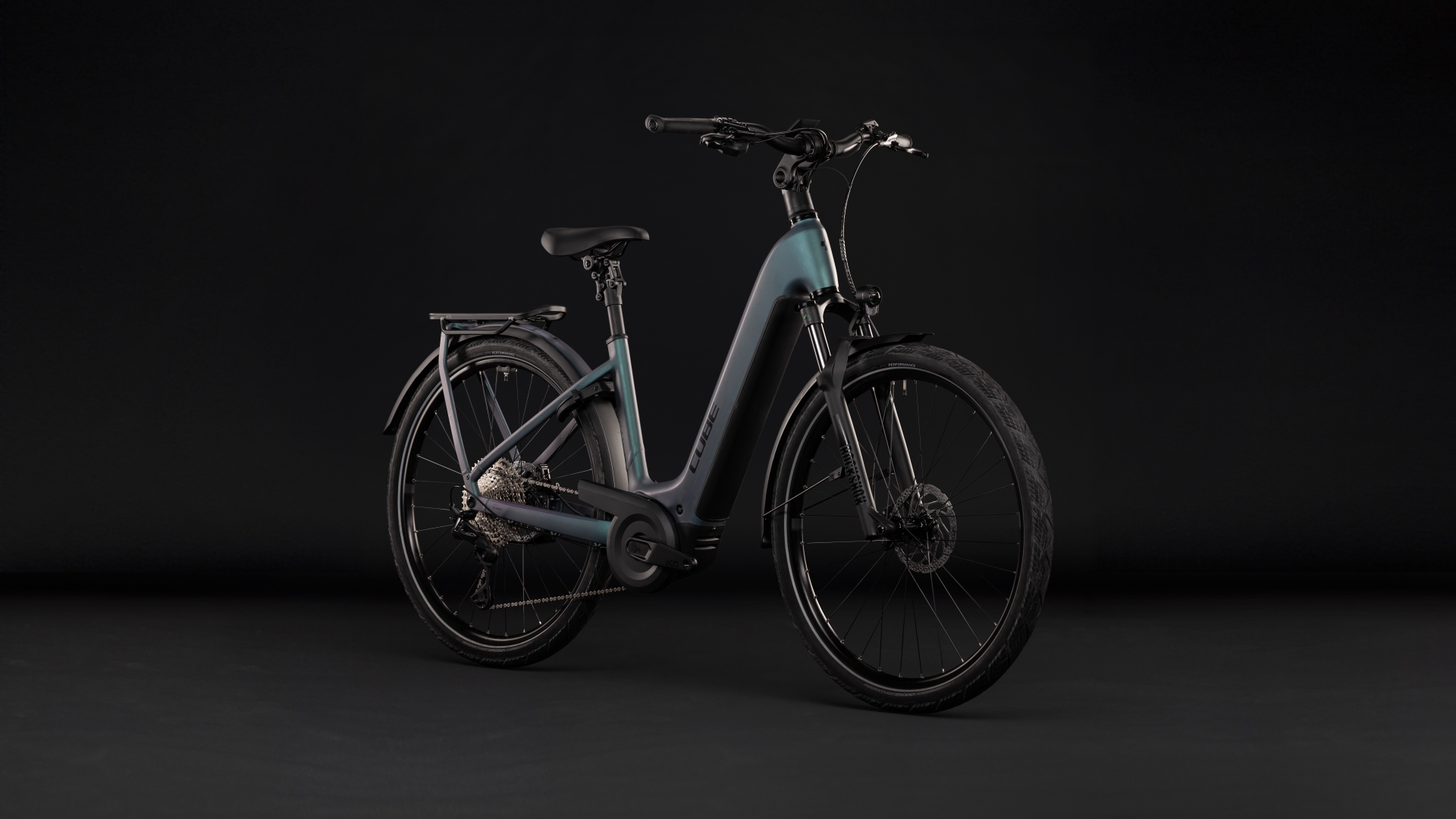 Cube Kathmandu Hybrid Pro 800 smaragdgrey´n´black - Easy Entry 58 cm