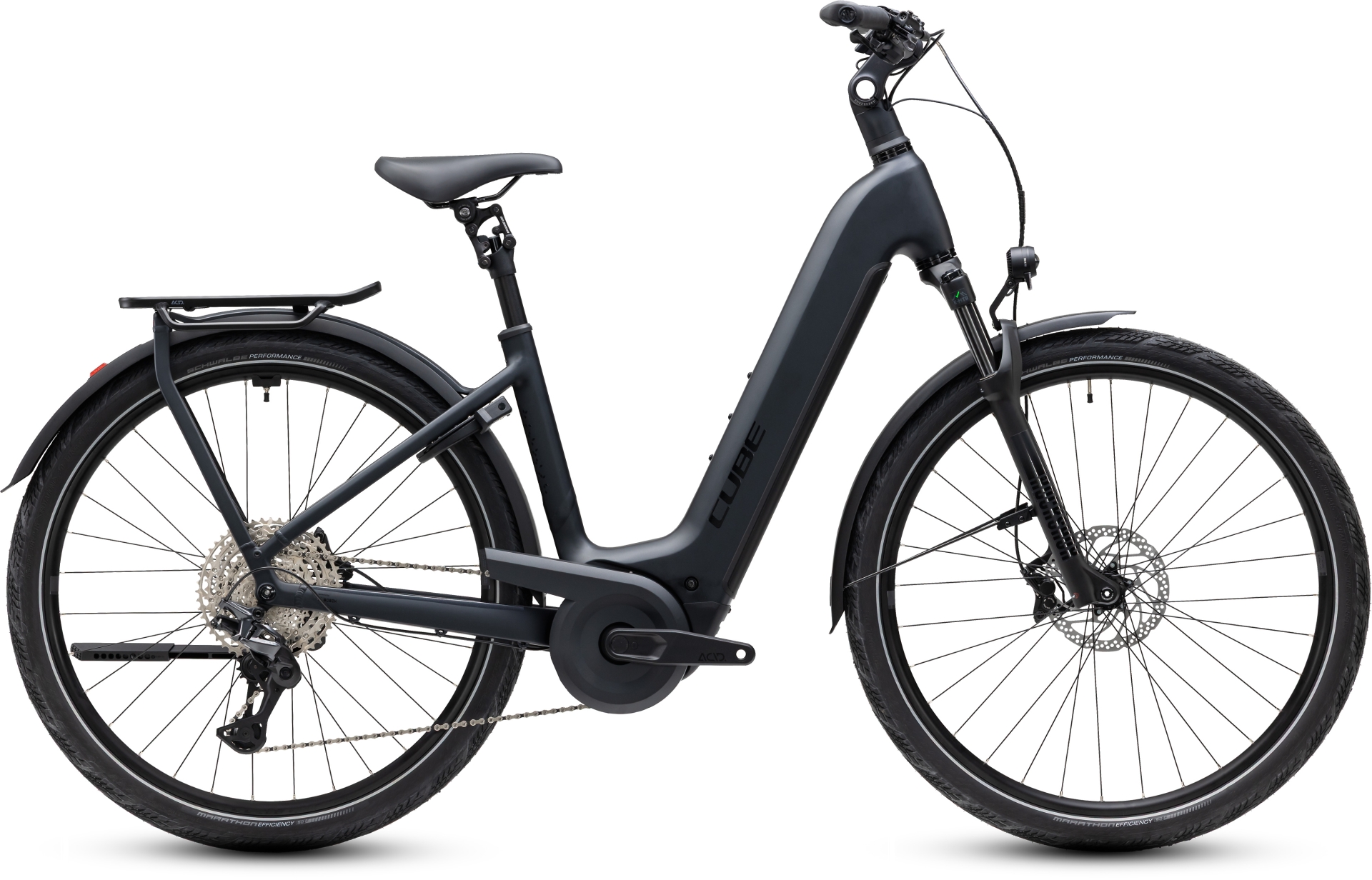 Cube Kathmandu Hybrid Pro 800 coal´n´black - Easy Entry 50 cm