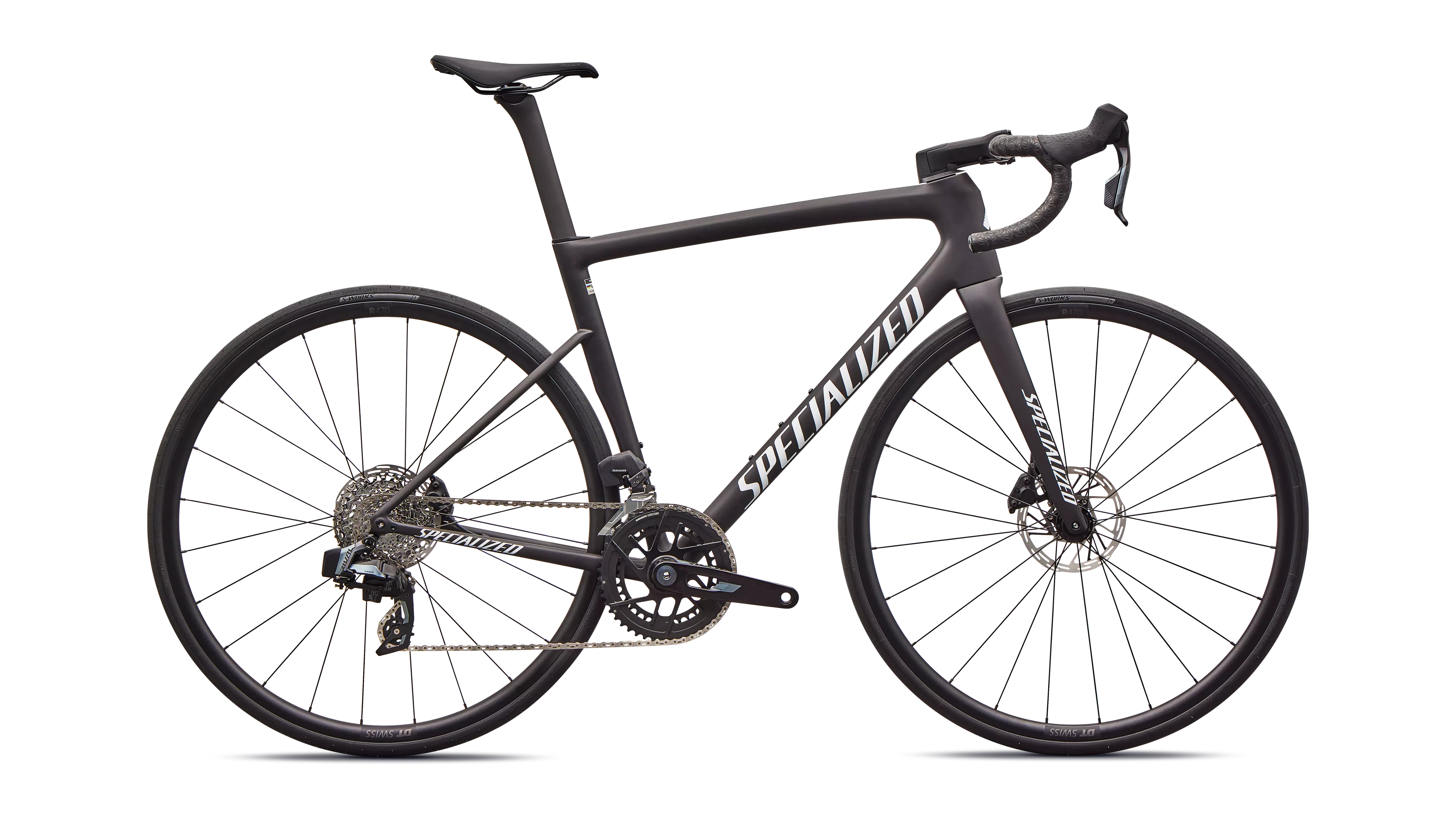 Specialized Tarmac SL8 Comp AXS 58 - Satin Carbon / White