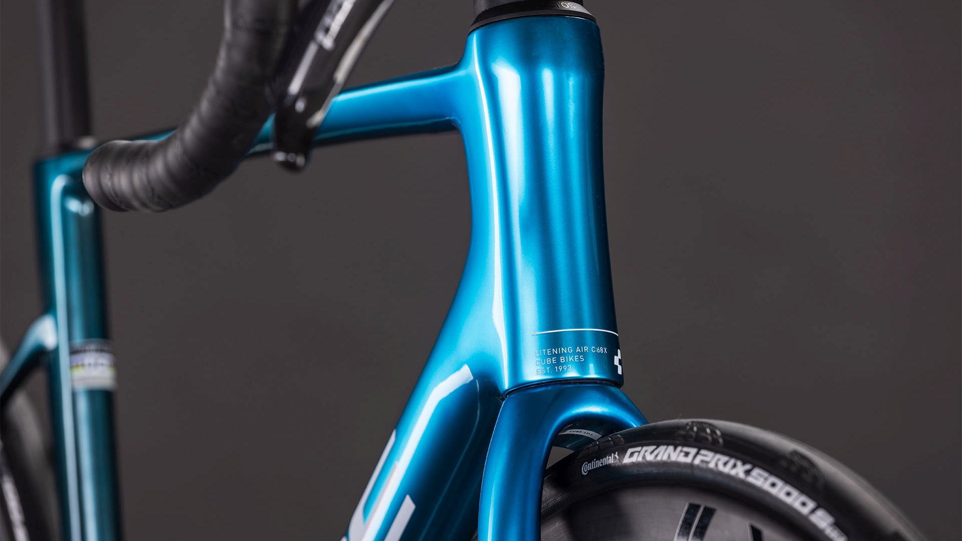 Cube Litening AIR C:68X SLX - chromeblue´n´liquidblue 54 cm