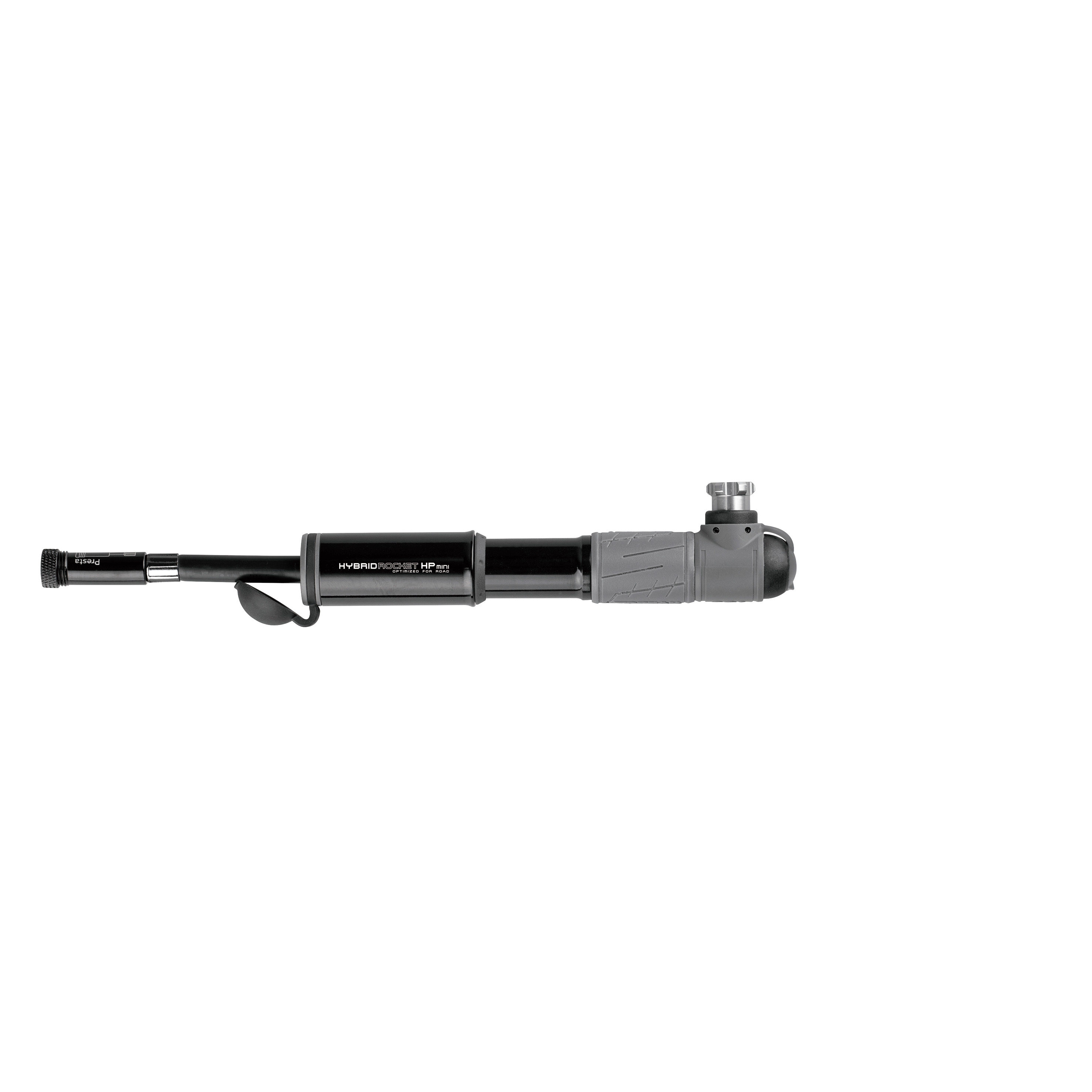 Topeak Hybridrocket HP Mini, Black  - - Leistung:11 bar / 160 psi;Volumen / Hub:17,5 cm³;Kopf:SmartHead(TM) ThreadLock mit