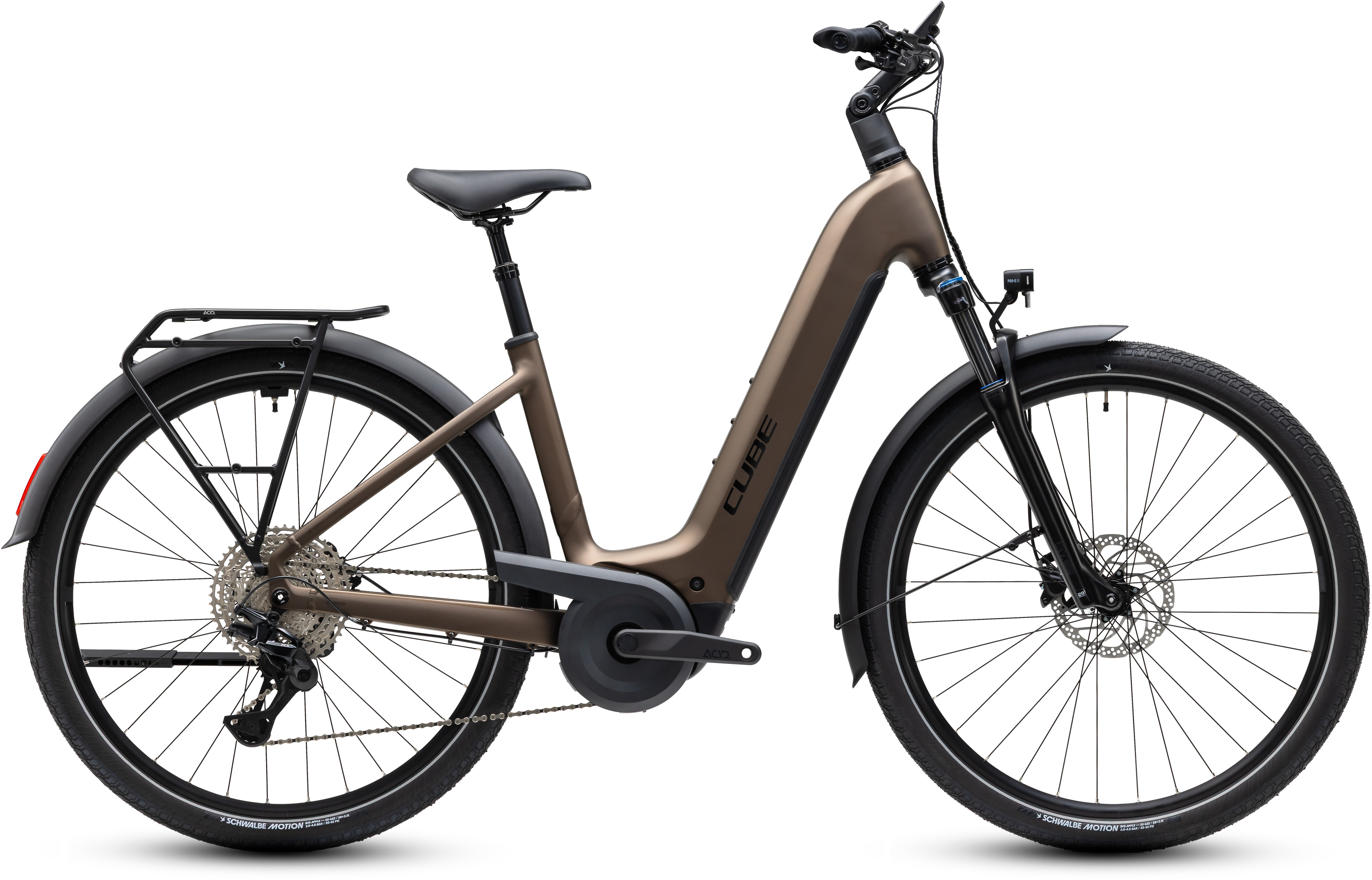 Cube Touring Hybrid Pro 800 metallicumbra´n´black - Easy Entry 46 cm