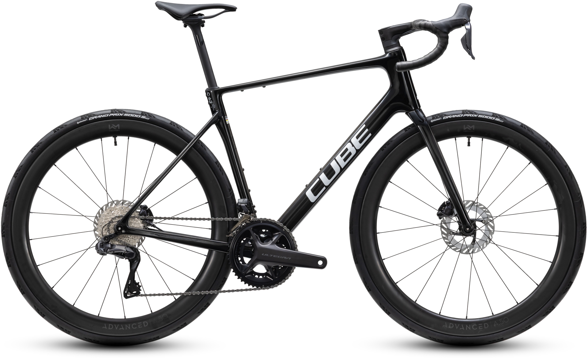 Cube Attain C:62 SLT carbon´n´white - 50 cm
