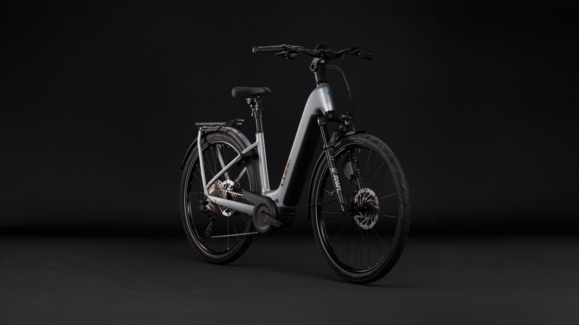 Cube Kathmandu Hybrid EXC 800 slategrey´n´chrome - Easy Entry 50 cm
