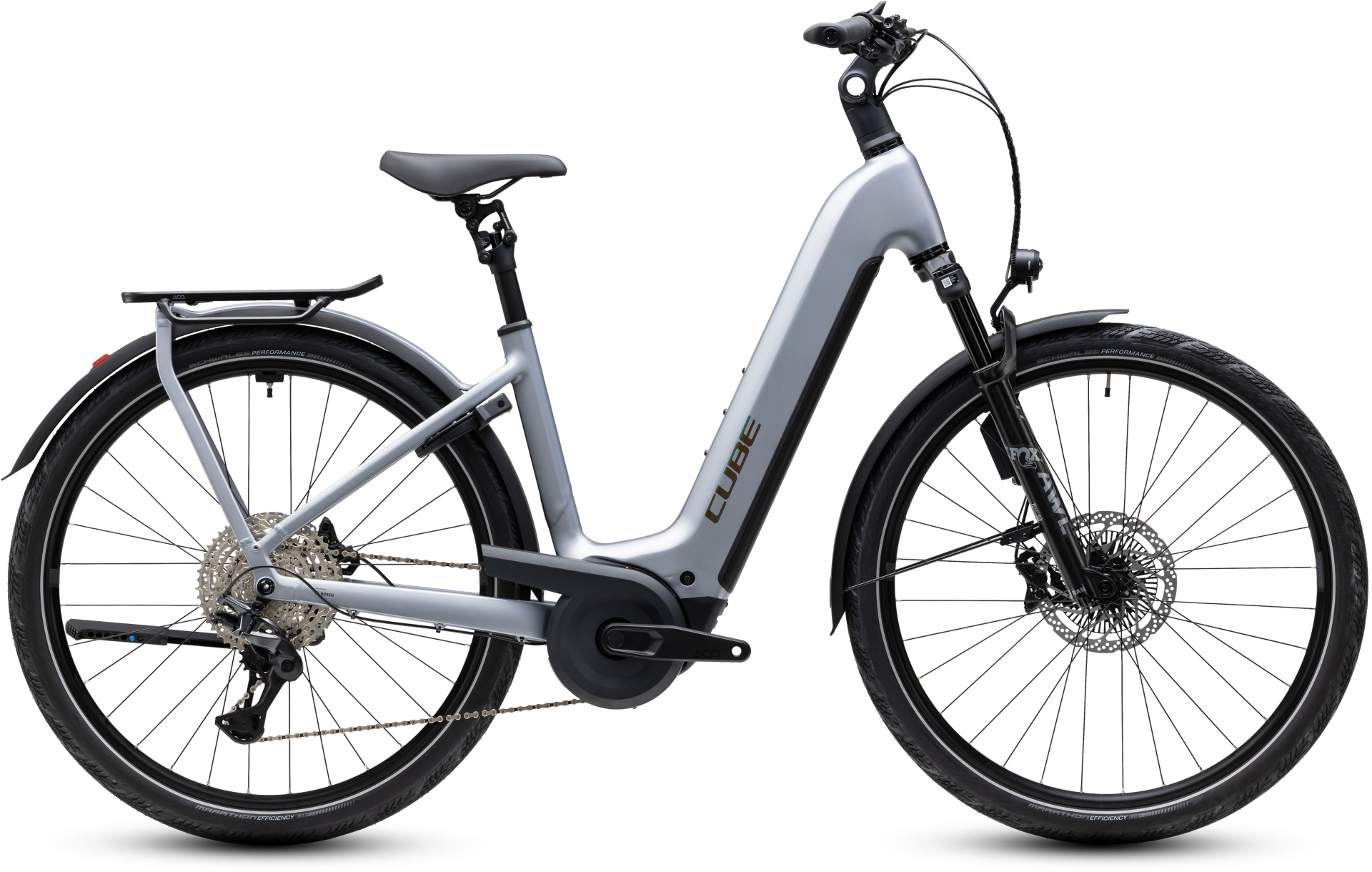 Cube Kathmandu Hybrid EXC 800 slategrey´n´chrome - Easy Entry 50 cm