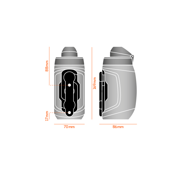 TWIST Bottle 450 Set Fidlock black