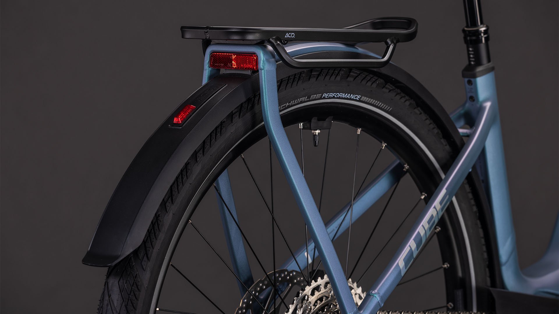Cube Kathmandu Hybrid EXC 800 smaragdgrey´n´prism - Easy Entry 54 cm