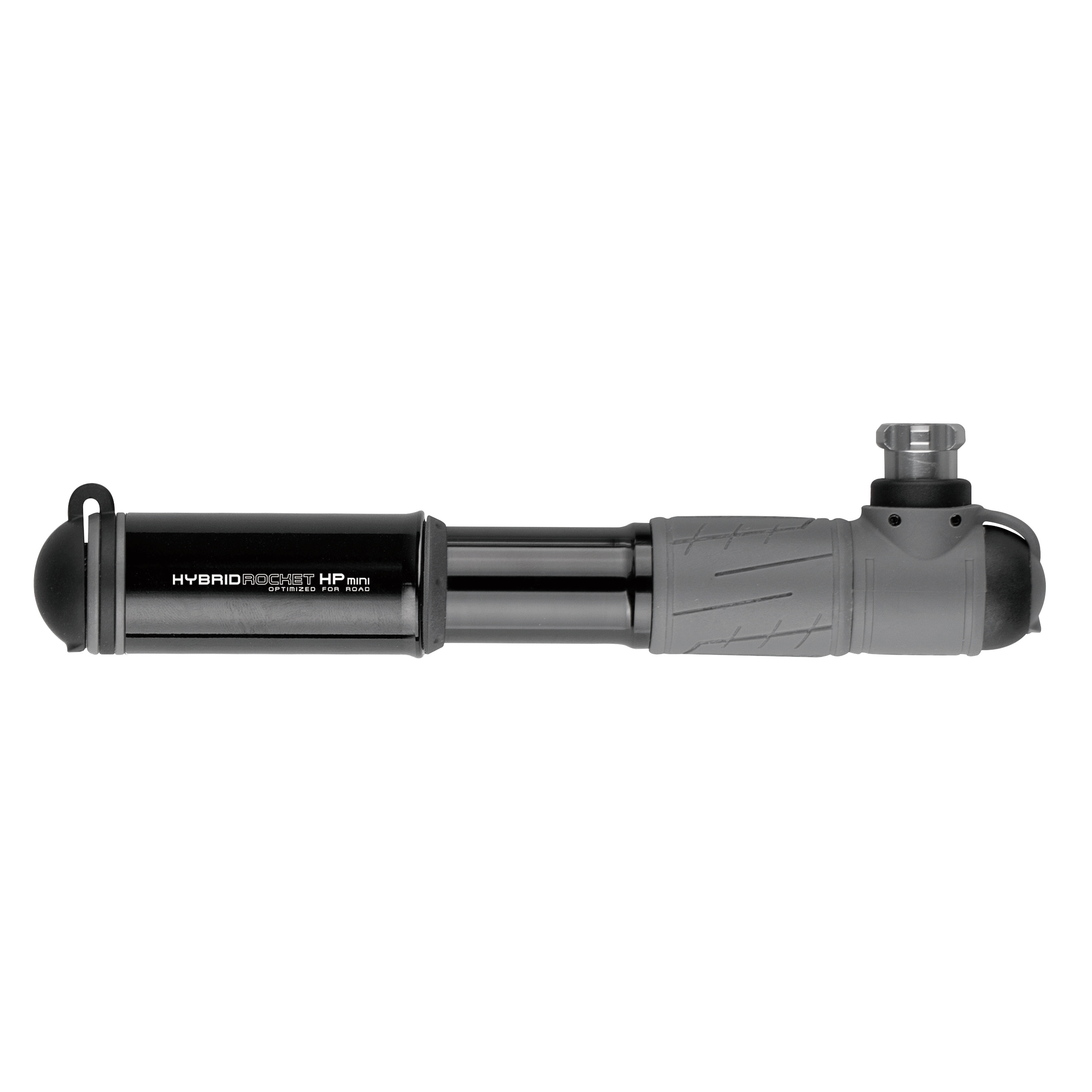 Topeak Hybridrocket HP Mini, Black  - - Leistung:11 bar / 160 psi;Volumen / Hub:17,5 cm³;Kopf:SmartHead(TM) ThreadLock mit